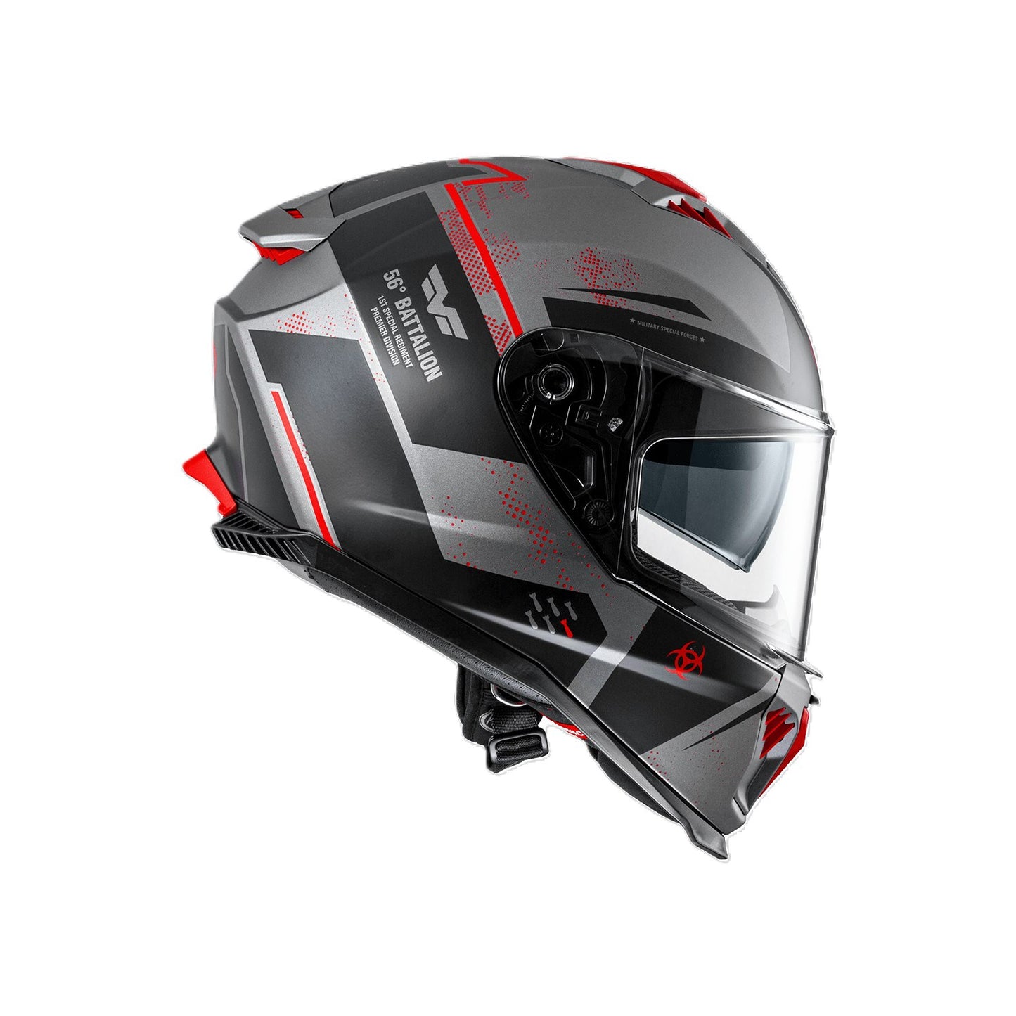 PREMIER SPORT HELMET TYPHOON FR Y9 BM RED AND GREY