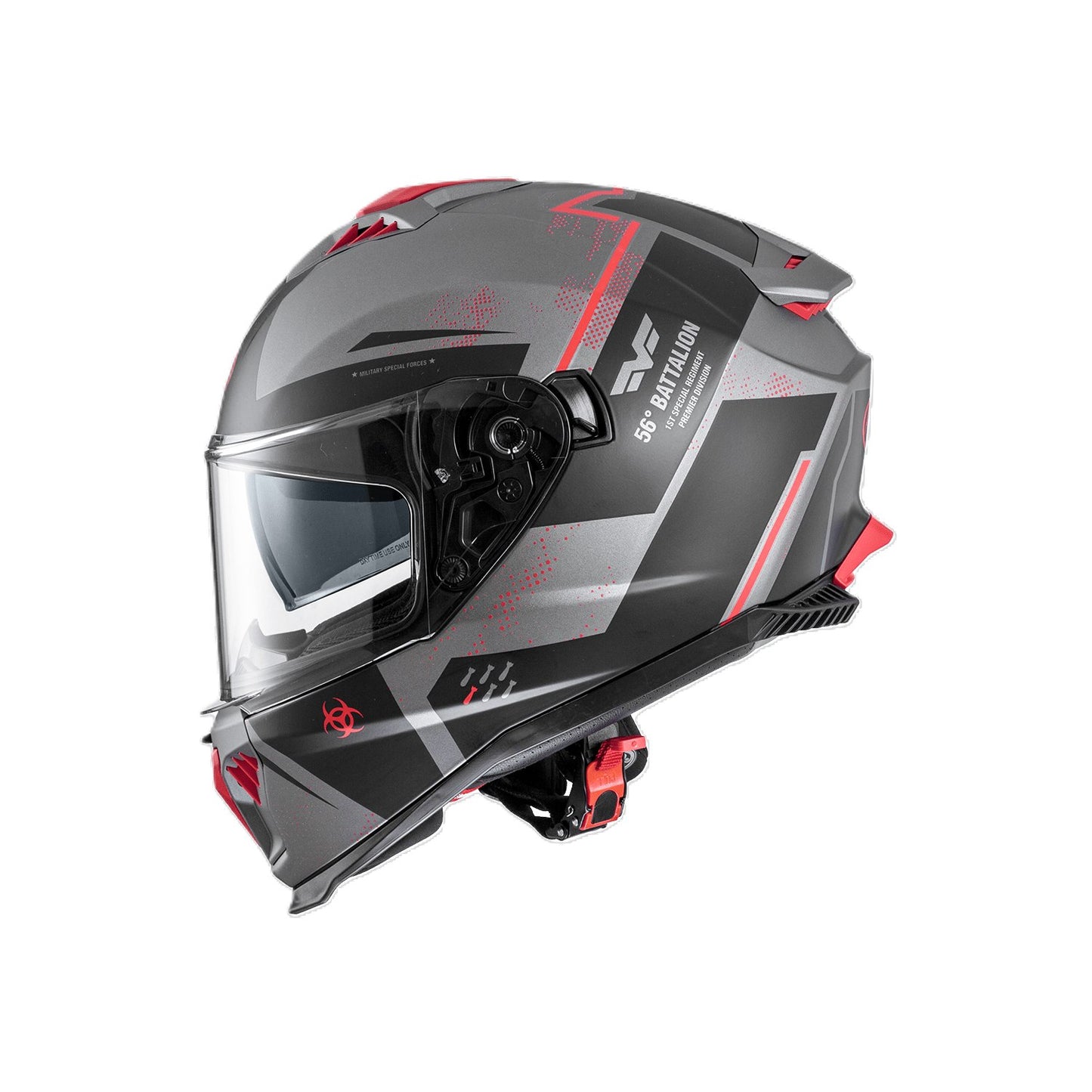 PREMIER SPORT HELMET TYPHOON FR Y9 BM RED AND GREY