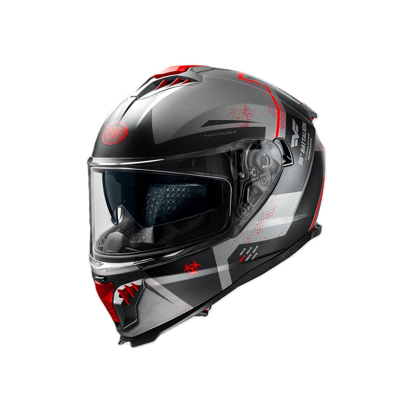PREMIER SPORT HELMET TYPHOON FR Y9 BM RED AND GREY
