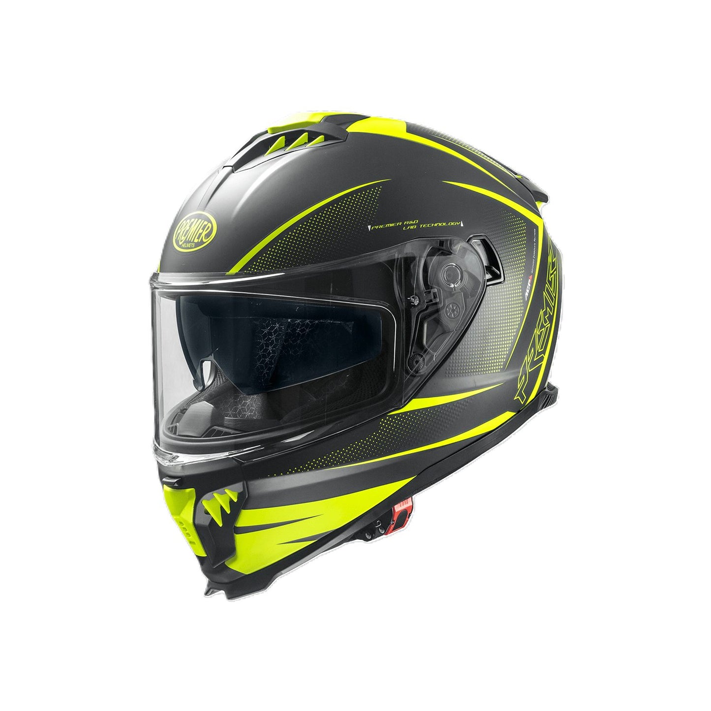 PREMIER SPORT HELMET TYPHOON FR Y9 BM BLACK AND YELLOW