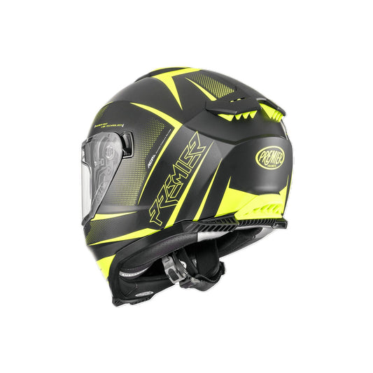PREMIER SPORT HELMET TYPHOON FR Y9 BM BLACK AND YELLOW