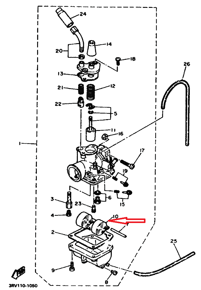 LB50 YAMAHA CHAPPY GENUINE FLOAT