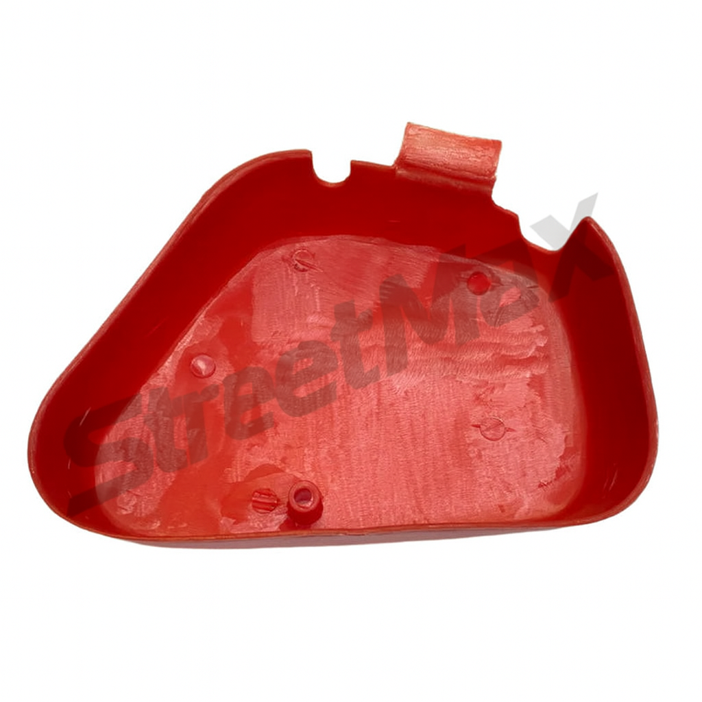 SIDE COVER RED RIGHT HANDSIDE C50 HONDA CHALY SUPER CUB PAPI PARTS