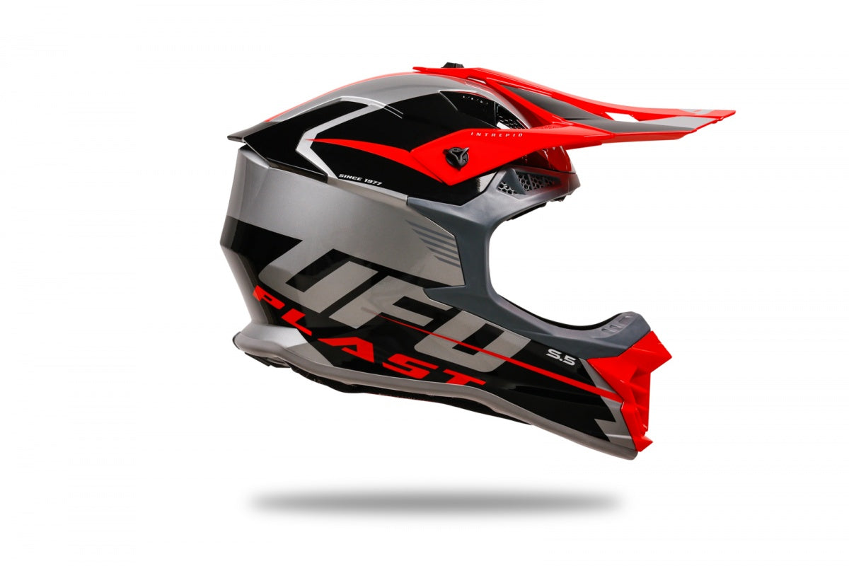 UFO MOTOCROSS INTREPID HELMET RED AND BLACK