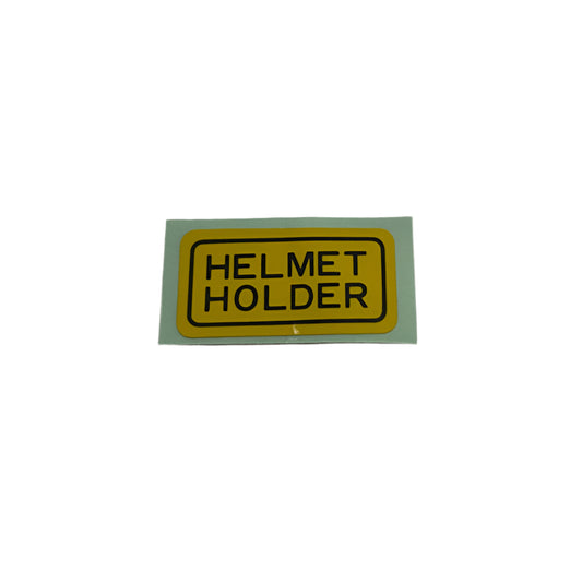ORIGINAL STICKER 'HELMET HOLDER' CF50 HONDA CHALY, CF70